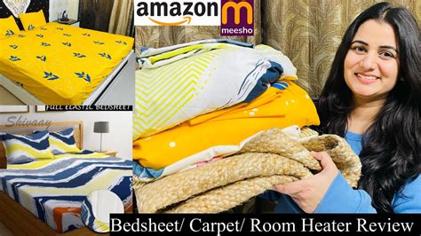 Meesho Bedsheet Haul Fitted Bedsheet With Pilow Cover Amazon Jute