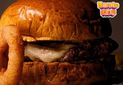 Black Burger Dia das Crianças Smash Onions Burger de R 16 90 por