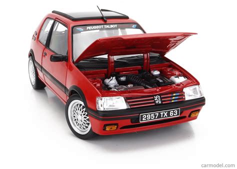 NOREV 184846 Scale 1 18 PEUGEOT 205 1 9 GTi PTS RIMS 1992 RED