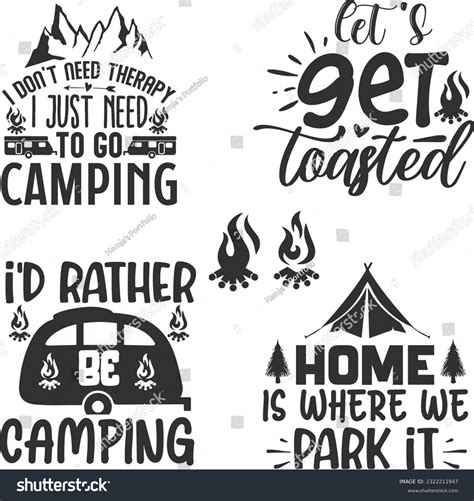 Camping Svg Bundle Camping Hoodie Svg Camping Royalty Free Stock Vector 2322211947