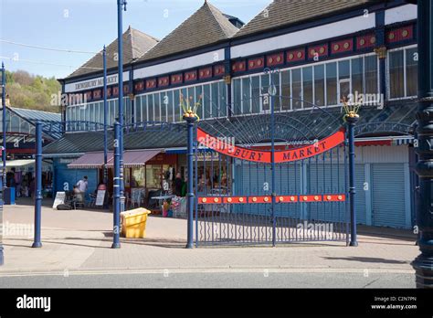Gates At The Entrance To Dewsbury Market Dewsbury West Yorkshire Uk