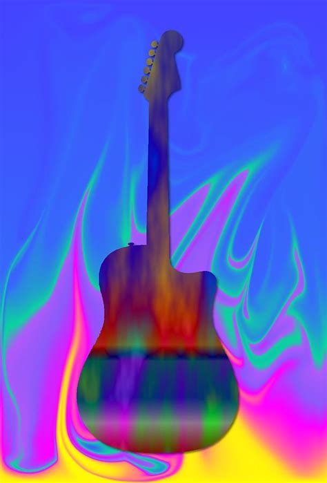 Guitar 2 Digital Art By Ron Hedges Fine Art America