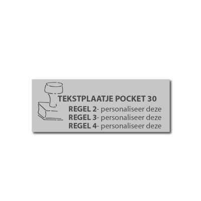 Tekstplaatje Colop Pocket Stempel Pocket Stamp