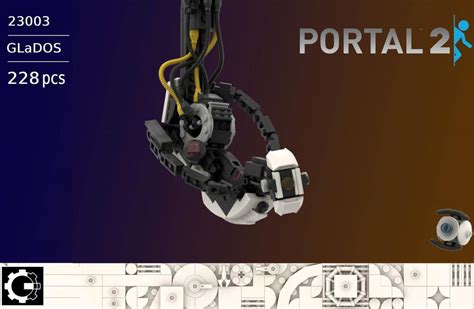 Lego Moc Glados And Wheatley From Portal By Coginthemachine