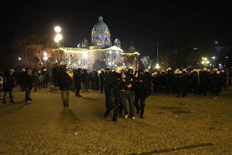 Serbian Police Detain At Least 38 People As Opposition Holds More