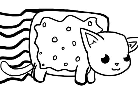 Nyan Cat Coloring Pages To Color