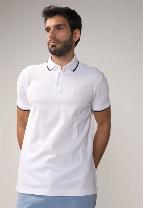 Camisa Polo Dudalina Classic Branca Compre Agora Dafiti Brasil