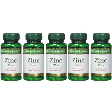 Nature S Bounty Zinc Mg Supports Immune System Caplets Count