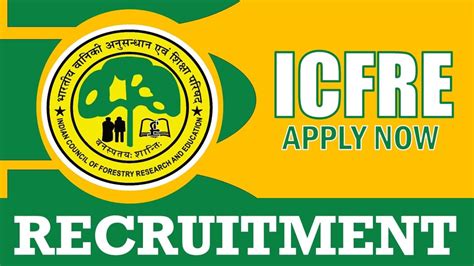 ICFRE Recruitment 2024 Check Post Salary Age Qualification And How