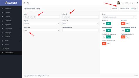 Guia Definitivo Sobre Campos Personalizados No Mautic Powertic