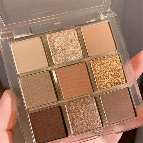 New Nine Color Eyeshadow Palette Butter Orange Brown Pearly Matte