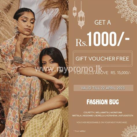 Shop With Fashion Bug And Get A Rs1000 T Voucher Free For Bills