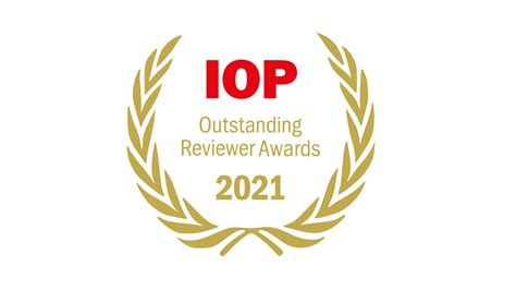 IOP Publishing Rewards Outstanding Reviewers For Their Contribution To