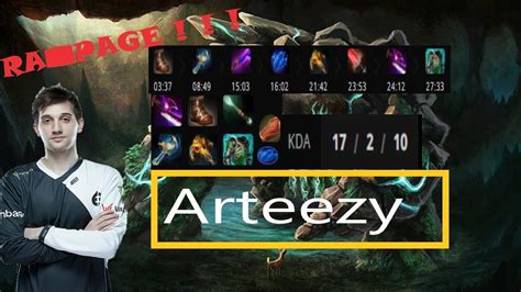 Arteezy Tiny Carry Gameplay New Patch Dota Full Game Player