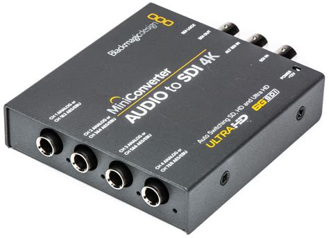 Blackmagic Mini Converter Audio To SDI 4K Embedder B Stock Open