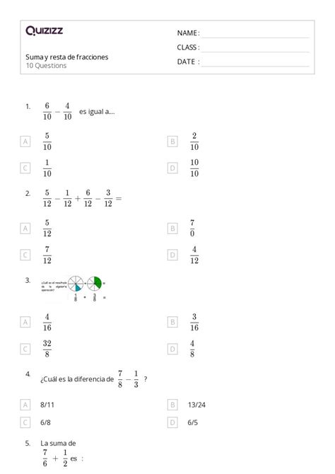 Suma Hojas De Trabajo Para Grado En Quizizz Gratis E Imprimible