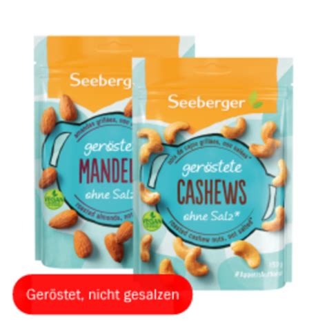 Seeberger Just Roasted Mandeln Cashews Oder Nuss Vielfalt Von Hit Ansehen