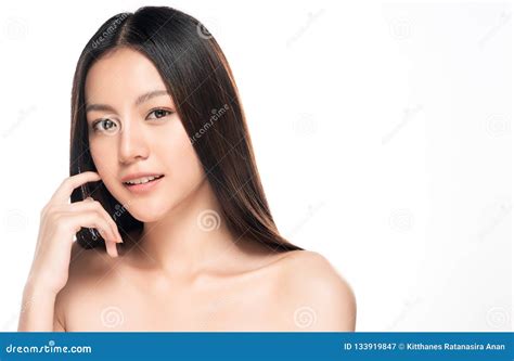 Beautiful Young Asian Woman With Clean Fresh Skin Stock Image Image