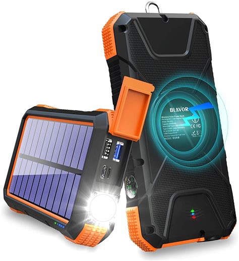 Blavor Solar Charger Power Bank Gearbrigade