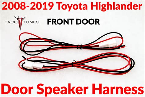 Toyota Highlander Aftermarket Front Door Speaker Harness Adapter