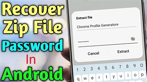 How To Recover Zip File Password In Tamil Recover Zip Password YouTube