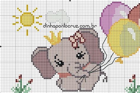 Pin On Ponto Cruz Elefantes Elephant Cross Stitch Baby Cross