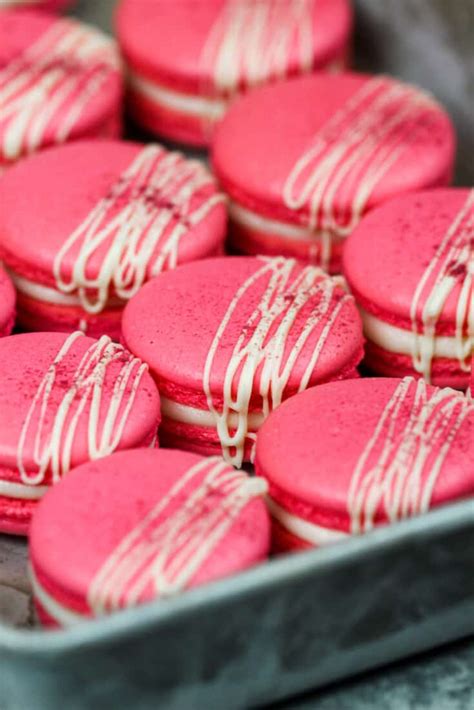 Raspberry Macarons Step By Step Recipe Tutorial