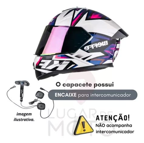 Capacete Moto Bieffe B Kf Masculino Feminino Lan Amento