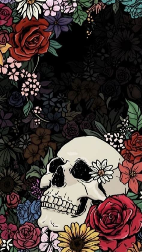 Pin By Jennii Robles On Art Skull Wallpaper Art Wallpaper