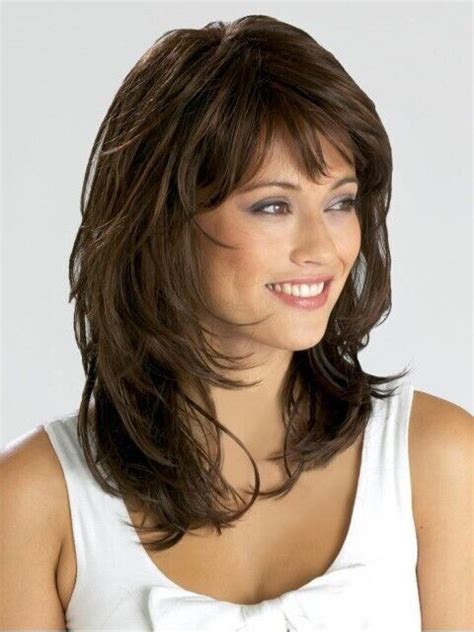 Medium Wavy Layered Cut Synthetic Hair Capless Wigs Women Natural Daily Wigs Ebay Layered