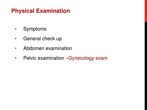 Ppt Obstetrics And Gynecological H Istory And Physical Examination