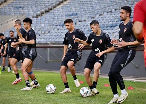 Four Photos Al Ahly Train At The Orlando Stadium