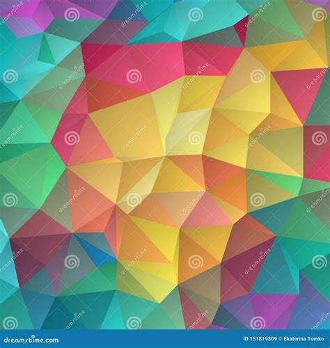 Fondo Triangular Colorido Fondo Geom Trico Del Vector Abstracto Eps