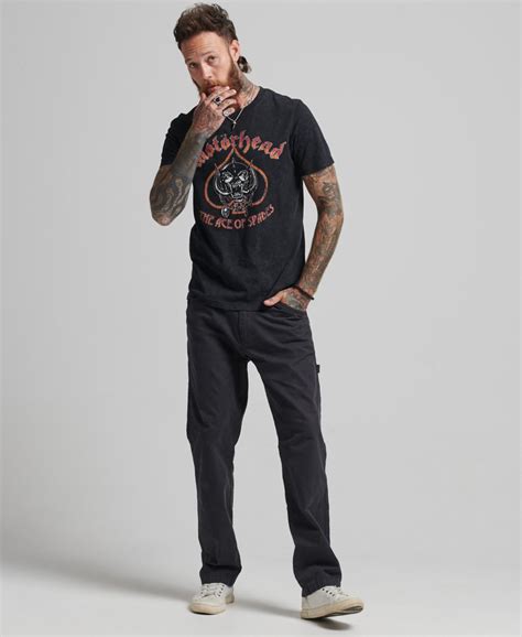 Homme T shirt Motörhead x Superdry en édition limitée Noir Intense