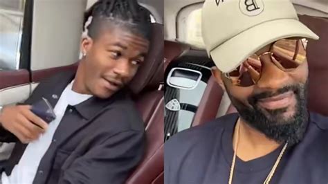 Fally Ipupa accompagné de son fils Marcosins lors de son passage sur