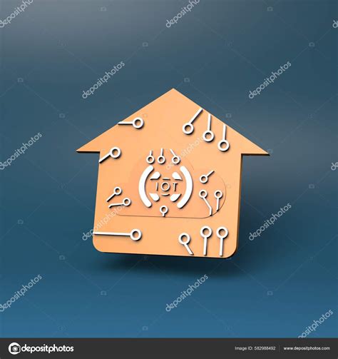 Internet Things Logo Iot Concept Render Illustration — Stock Photo ...