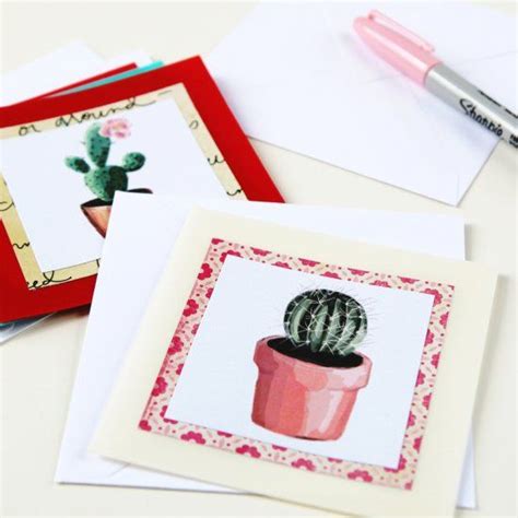 Make These Gorgeous Watercolour Succulent Notecards Using A Free