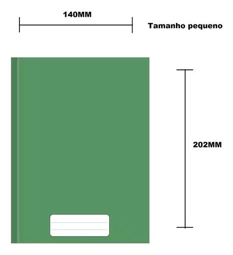 Caderno Brochura Pequeno Capa Dura 96 Fls Verde Marcas MercadoLivre