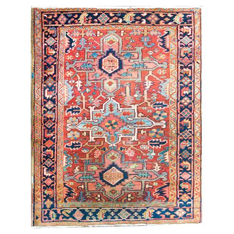 Early 20th Century Persian Heriz Rug At 1stdibs