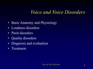 Ppt Practical Strategies For Treatment Of Common Voice Disorders