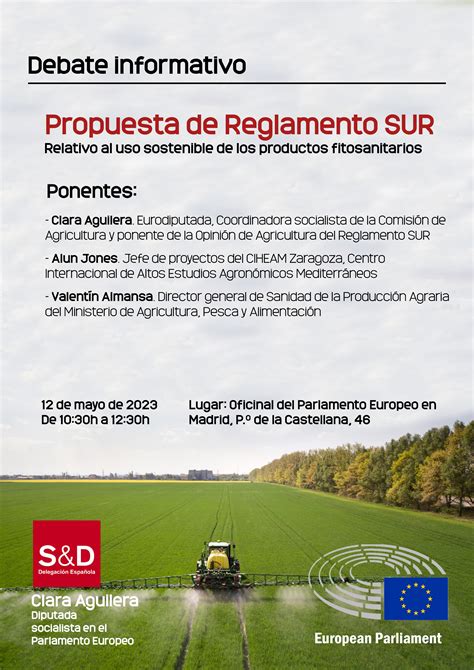 Clara Aguilera organiza en Madrid un debate sobre el Reglamento SUR