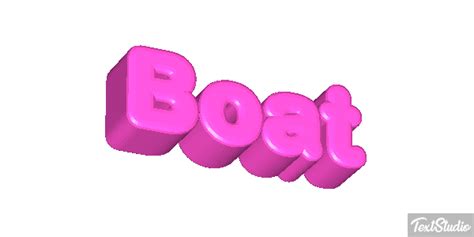 Boat Word Animated GIF Logo Designs