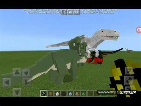 Indominus Rex Update Addon For Minecraft Pe Youtube