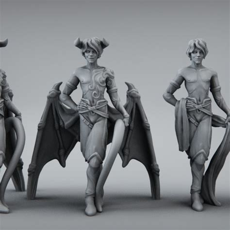 Silk Incubus 2 Pack Human And Demon Form For Dungeons And Dragons Etsy