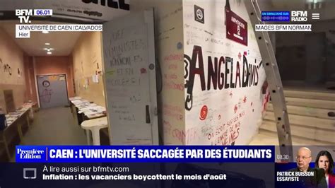 Les images des importantes dégradations au sein de l université de Caen