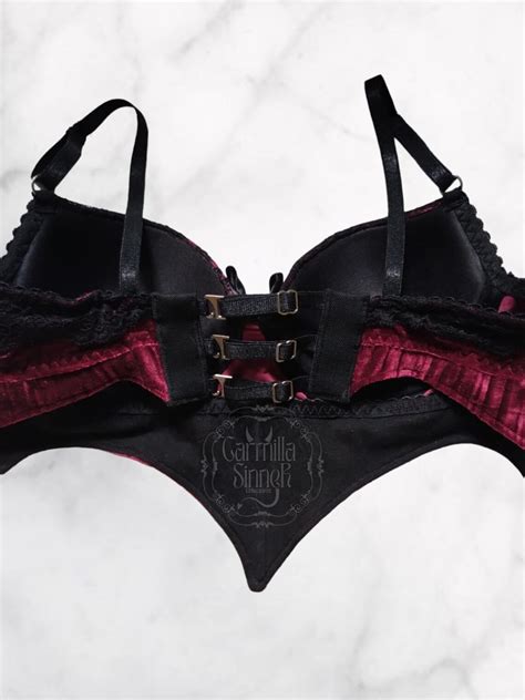Set Erzebeth Gothic Bra Gothic Bustier Gothic Lingerie Handmade Lingerie Gothic Clothes