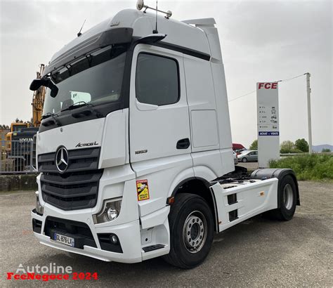 Buy Damaged Mercedes Benz ACTROS 1853L BigSpace SoloStar Carte Grise