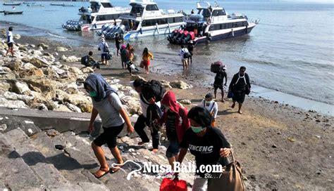 Nusabali Penyeberangan Sanur Nusa Penida Masih Sepi Wisatawan