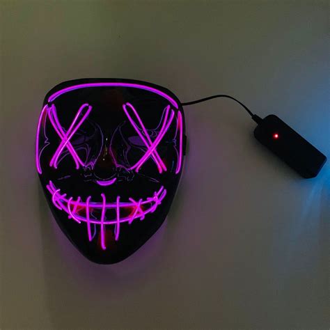 Halloween Mask Led Light Up Party Masks The Purge Grandado