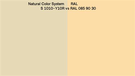 Natural Color System S Y R Vs Ral Ral Side By Side